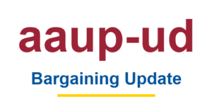AAUP-UD Bargaining Update, June 2026